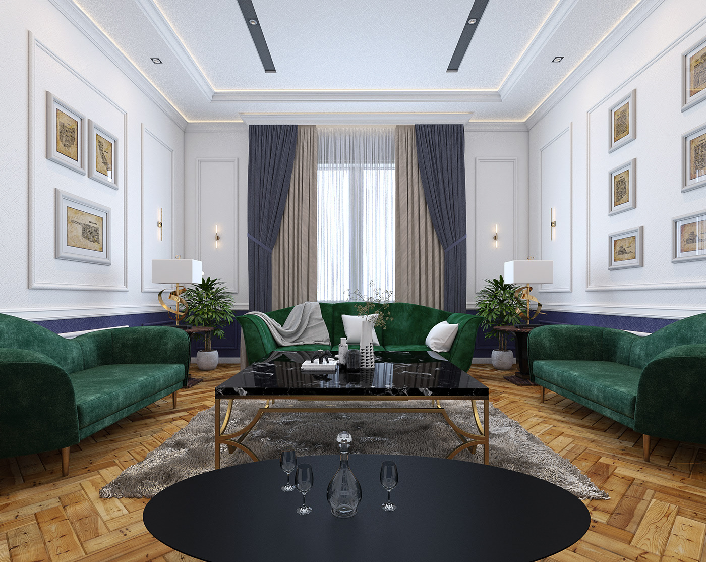 30 Mẫu thiết kế phòng khách tân cổ điển đẹp cho Biệt Thự, Nhà Phố, Chung Cư, Nhà Ống