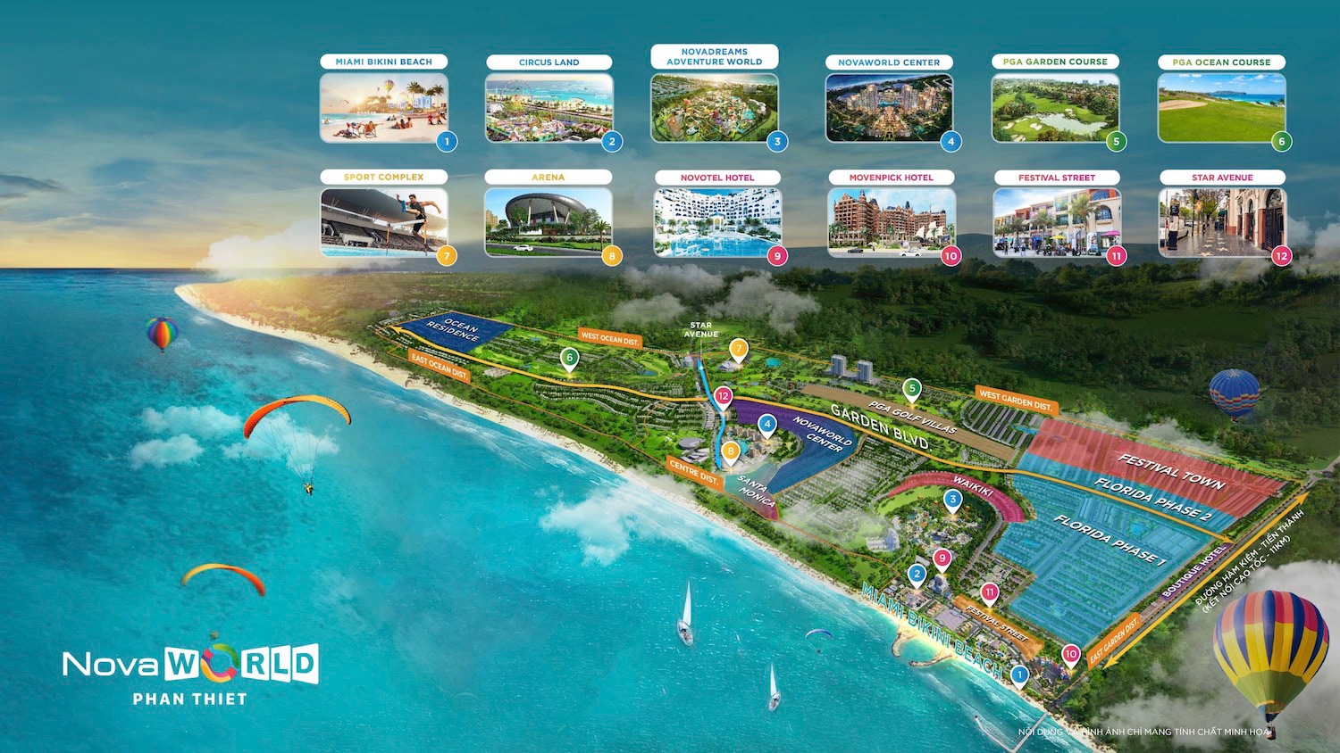 Novaworld Marina City sở hữu hơn 200 tiện ích quốc tế lần đầu có mặt tại Bình Thuận