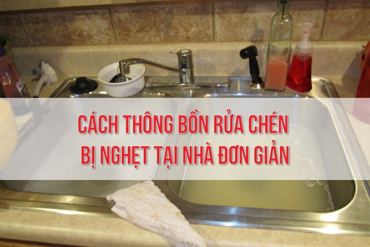 thông bồn rửa chén, thông bồn rửa chén bằng baking soda, bột thông bồn rửa chén, cách làm thông bồn rửa chén, mẹo thông bồn rửa chén