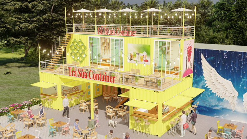 06 mẫu thiết kế quán cafe container đẹp nhất năm 2021 !
