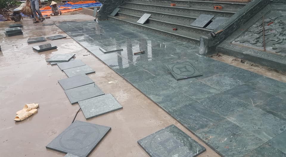 Đá xanh Thanh Hóa bền đẹp.