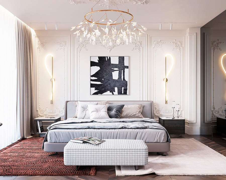 20 mẫu thiết kế nội thất phòng ngủ tân cổ điển đẹp đẳng cấp 2022