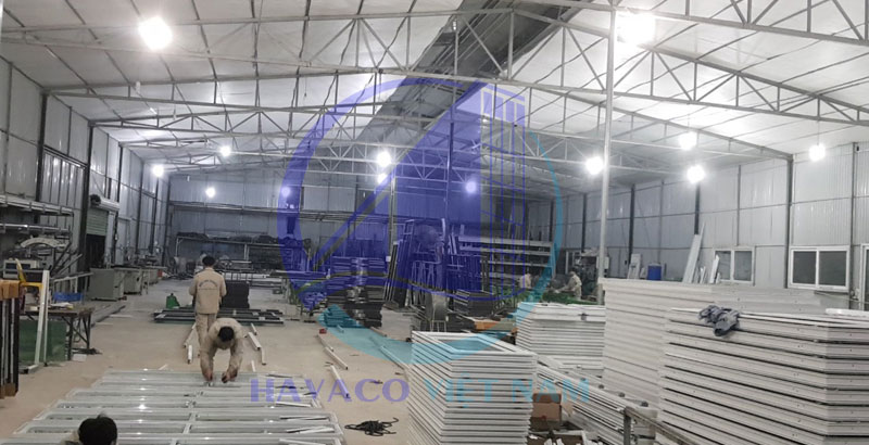 xưởng sản xuất cửa nhôm kính Xingfa tại Havaco
