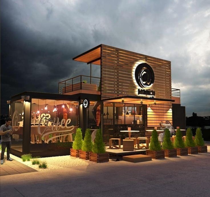 Thiết kế quán cafe container đôc đáo, mới lạ và tiết kiệm chi phí - Quancafedep