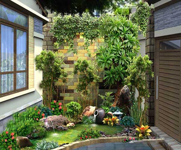 sân vườn bên hông nhà, thiết kế sân vườn bên hông nhà, sân vườn, sân vườn đẹp, sân vườn biệt thự, sân vườn mini, sân vườn nhỏ đẹp, 